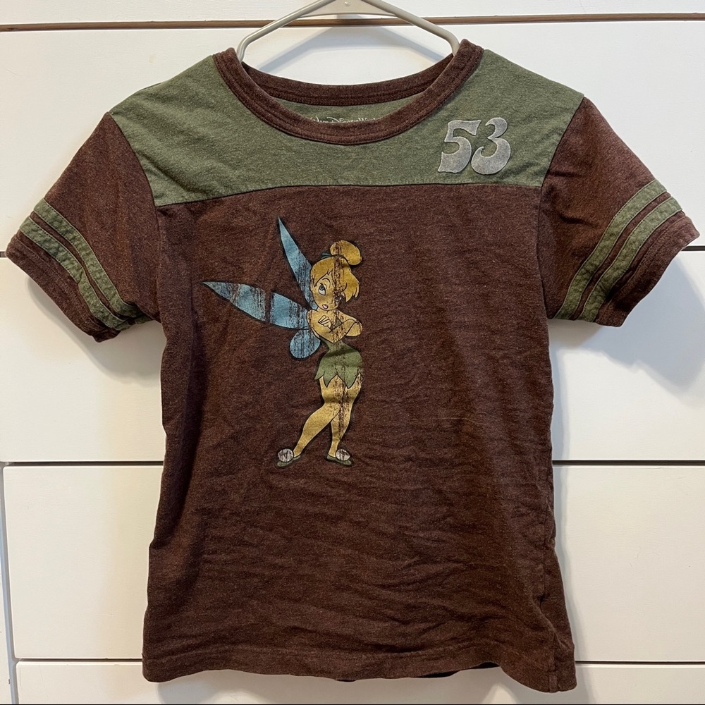 Disney Tinkerbell Varsity T Shirt Y2K - Picture 2 of 4